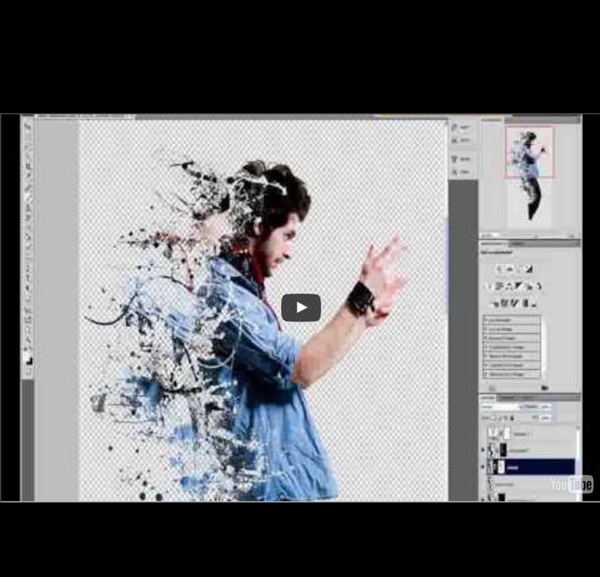 Photoshop tutorial on dispersion effect