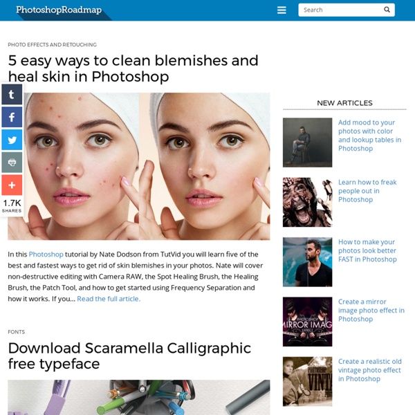 Photoshop tutorials, plugins and downloads : The Photoshop Roadmap