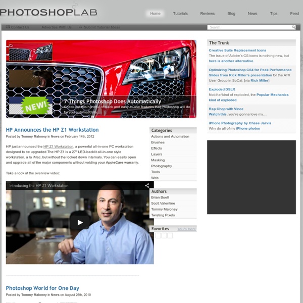 Photoshop Tutorials, Tips, Tricks and News