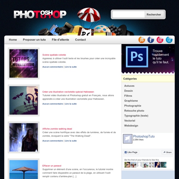 Photoshop Tuto - Tutoriaux gratuits pour apprendre Adobe Photoshop CS3/CS4