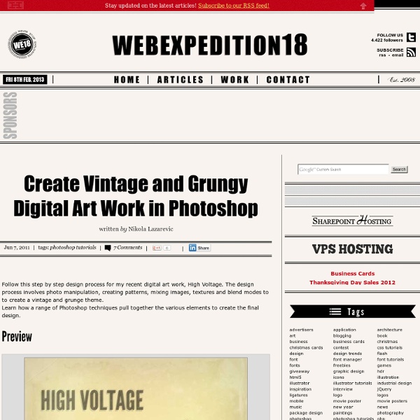 Create Vintage and Grungy Digital Art Work in Photoshop