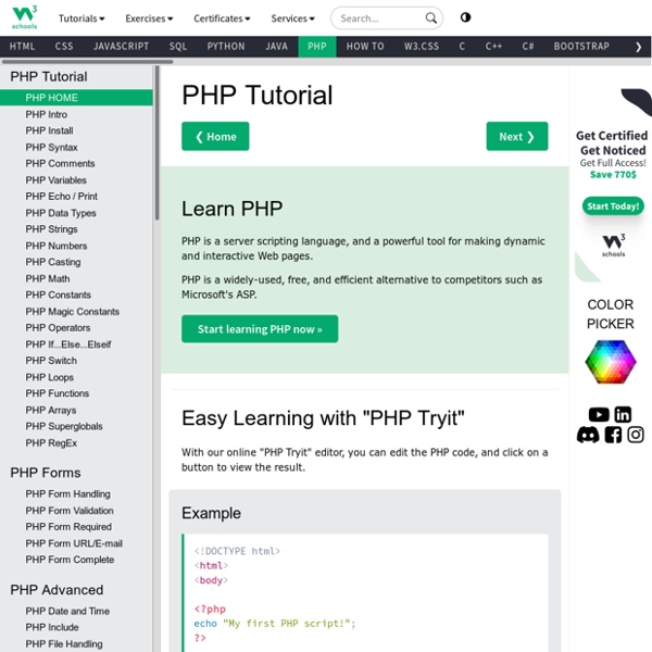 PHP 5 Tutorial