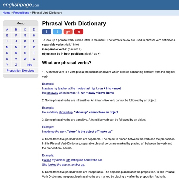 Phrasal Verb Dictionary