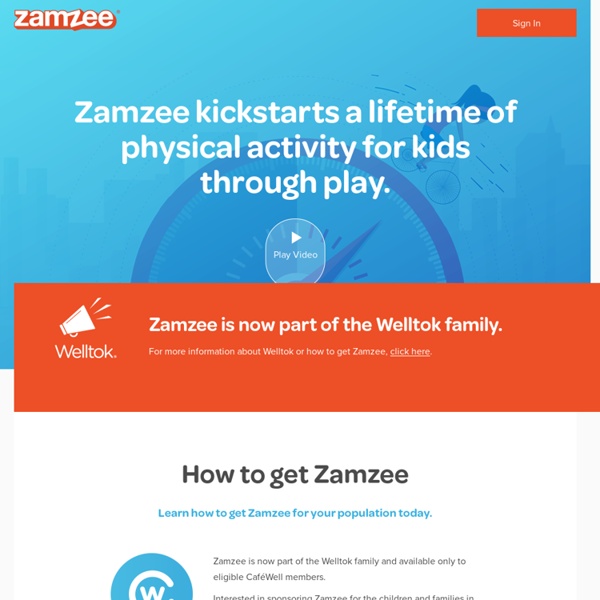 Zamzee: The Game That Gets Kids Moving