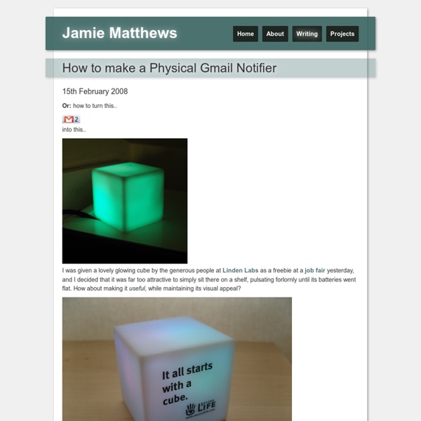 How to make a Physical Gmail Notifier at j4mie dot org