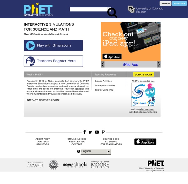 PhET: Free online physics, chemistry, biology, earth science and