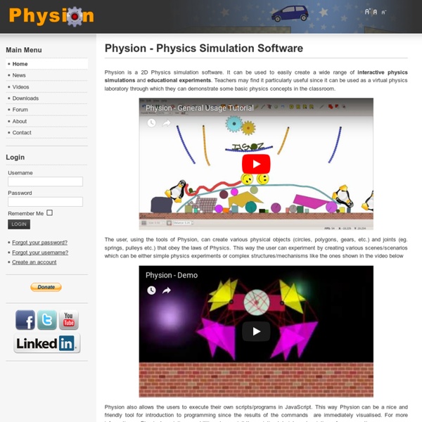 Physion - Physics Simulation Software
