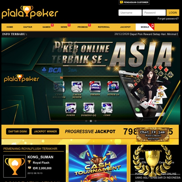 PialaPoker - Situs Judi IDN Poker QQ & Bandar Ceme Online Terbaik 2020