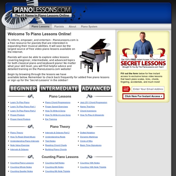 Piano Lessons » Learn How To Play Piano Today!