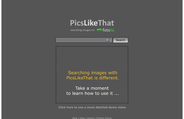 PicsLikeThat - visual image search on fotolia