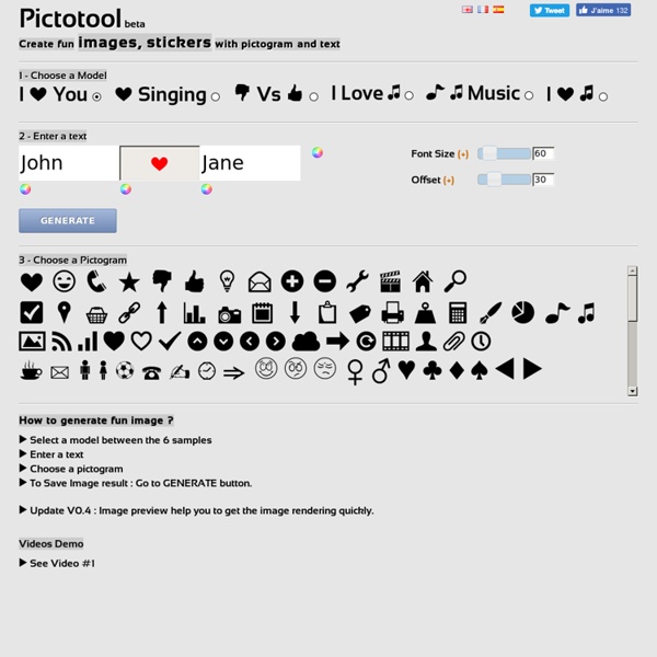 Pictogram tool - create fun images, stickers