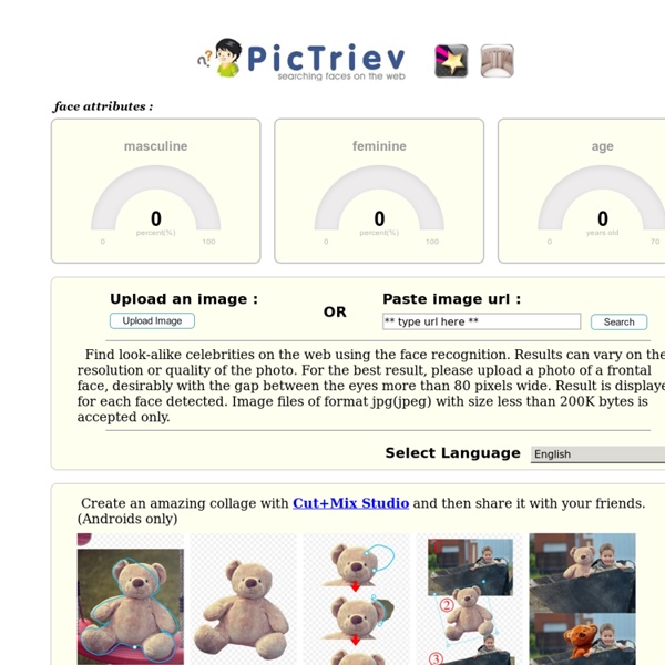 Pictriev, face search engine