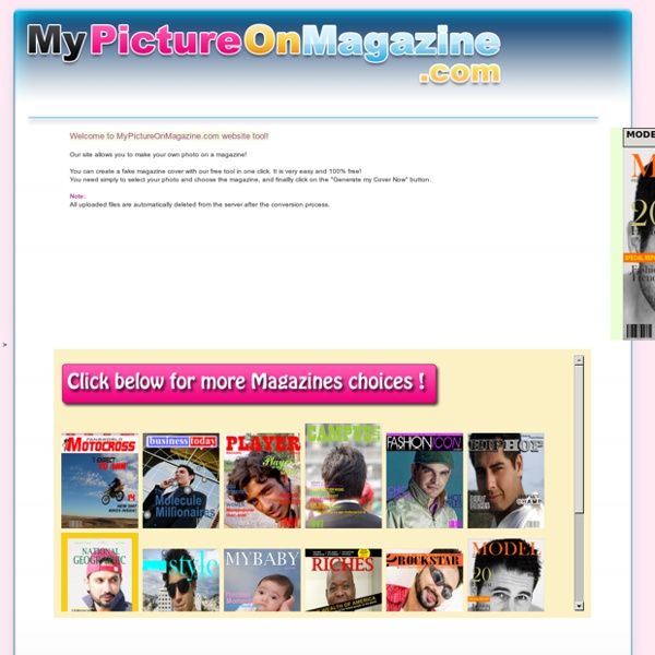 My Picture On Magazine - Fake Magazine Cover - Your Photo on Magazine Covers