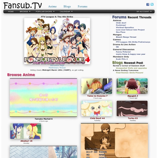 Fansub TV › Anime - Pictures, Downloads, Torrents, Videos, Blogs