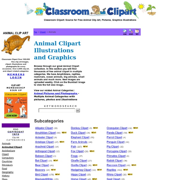 Free Animal Clipart - Clip Art Pictures - Graphics and Illustrations