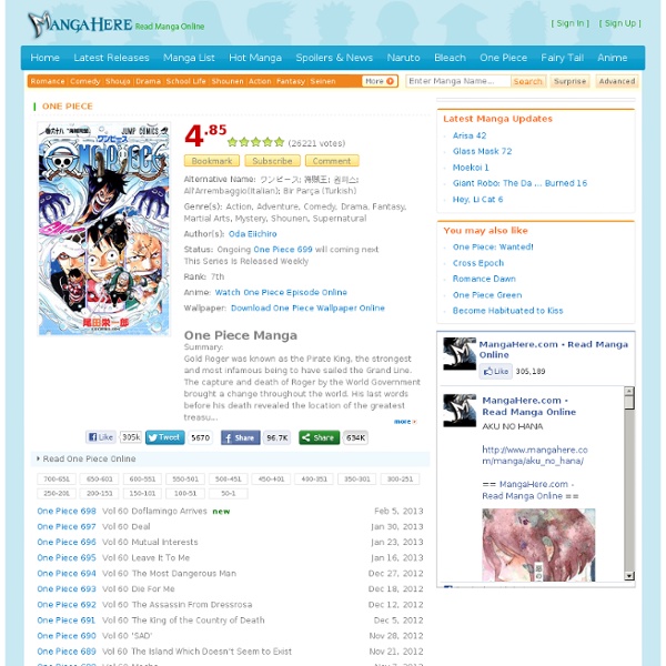 One Piece Manga - Read One Piece Online at MangaHere