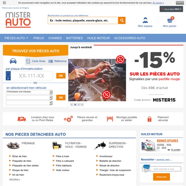 Pieces auto d'origine, pièces détachées à prix discount