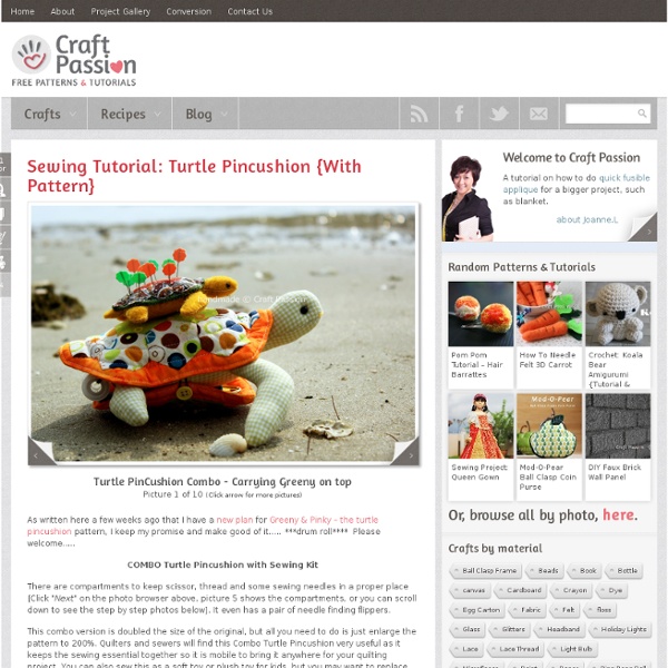 Picture 267 « Sewing Tutorial: Turtle Pincushion {With Pattern}