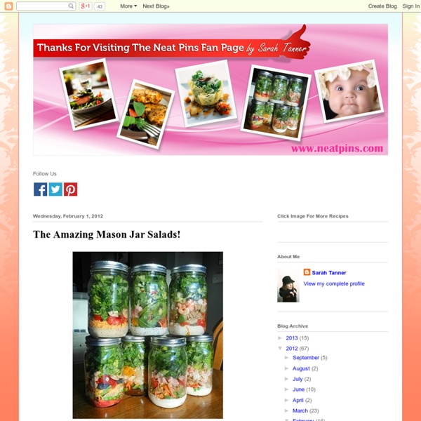 I Love Pinterest: The Amazing Mason Jar Salads!