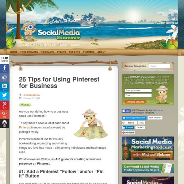 26 Tips for Using Pinterest for Business