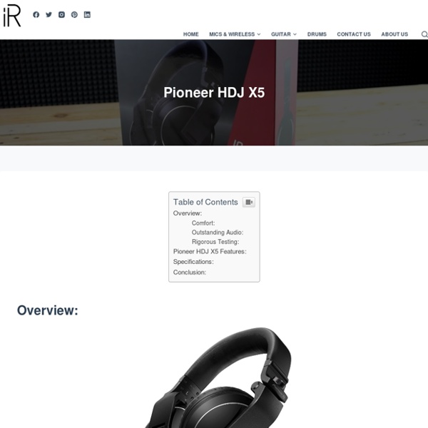 Pioneer HDJ X5 - instroreview.com