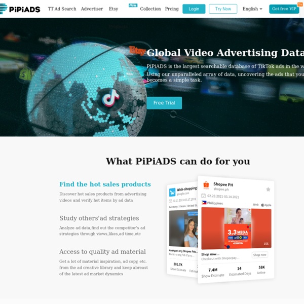 PiPiADS - #1 TikTok ads spy tool