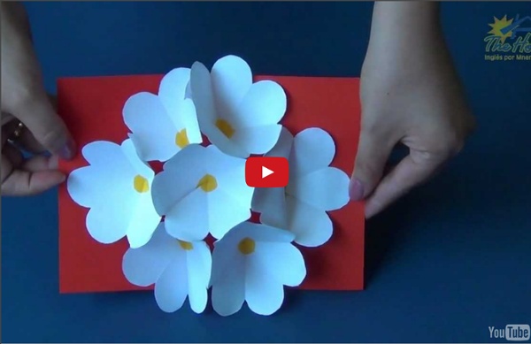 THE HOUSE PIRACICABA - 3D Flower Pop Up Card