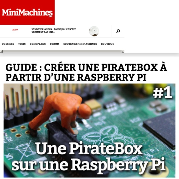 Guide : créer une PirateBox à partir d'une Raspberry Pi