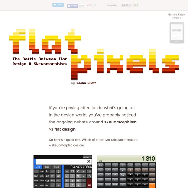 Flat Pixels: The Battle Between Flat Design And Skeuomorphism