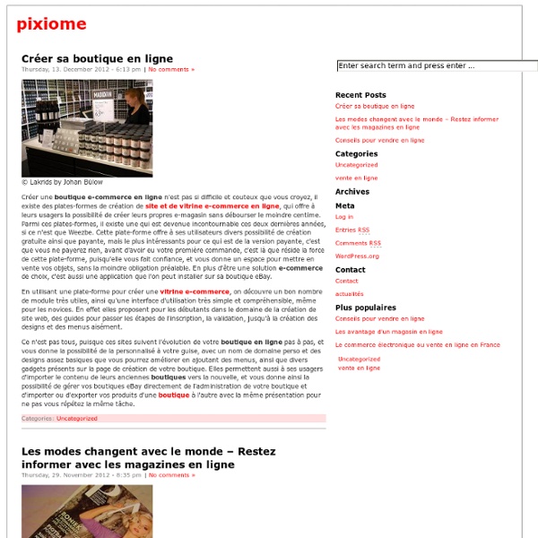 Pixiome : visual trends inspiration magazine