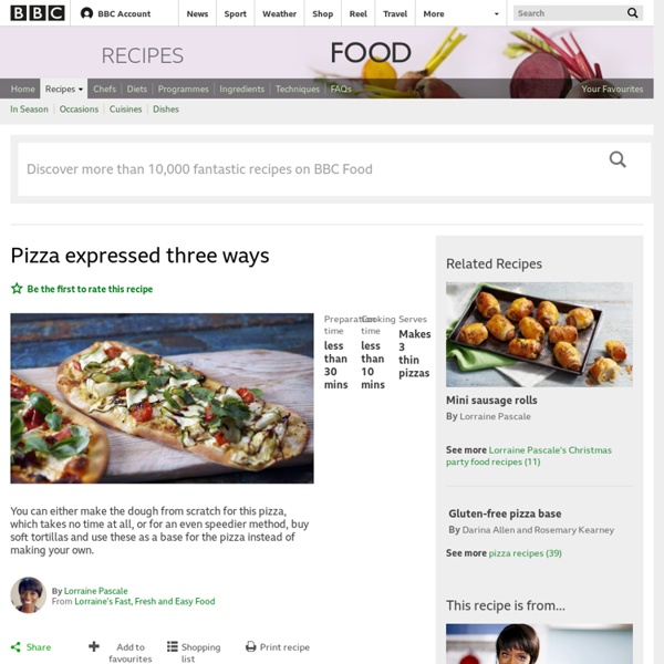 Pizza expressed three ways recipe - BBC Food