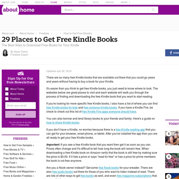 25 Places to Get Free Kindle Books (Updated December 2013)