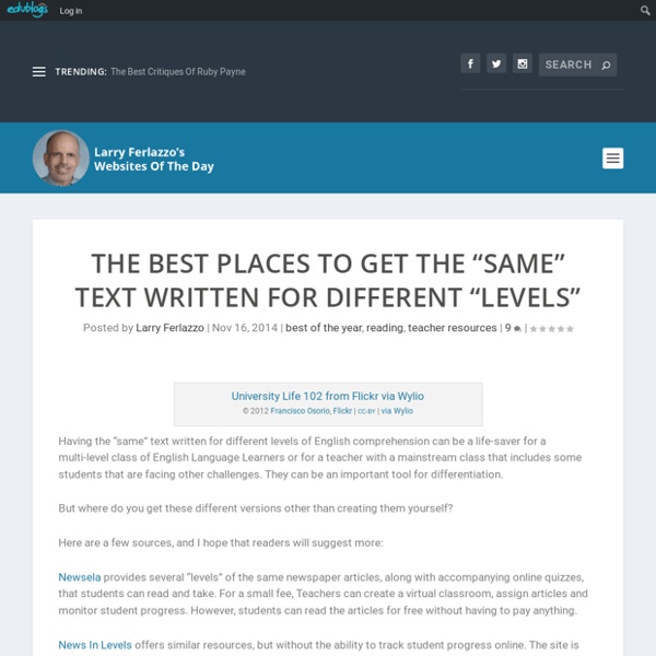 The Best Places To Get The “Same” Text Written For Different “Levels”