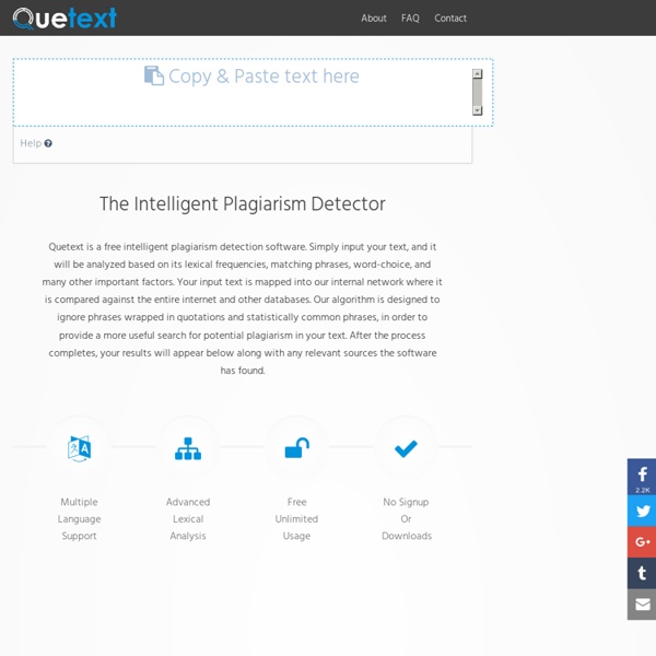 Free Plagiarism Detector