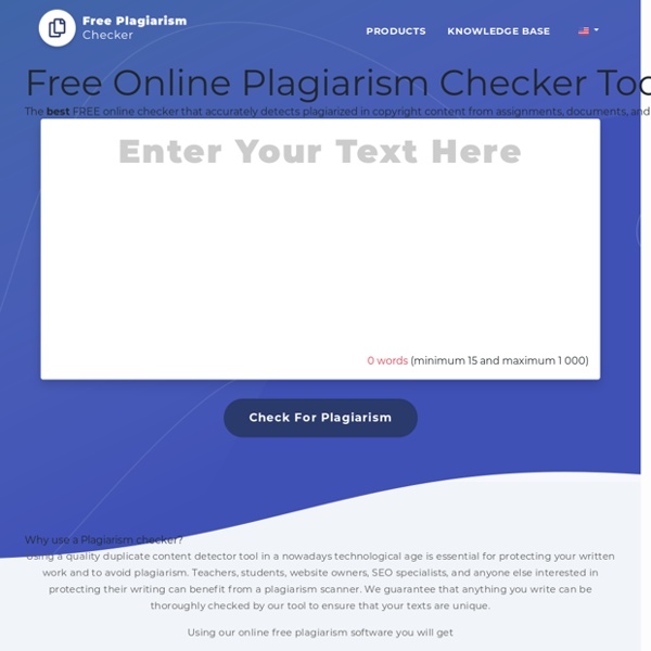 FreePlagiarismChecker.pro - 100% Free Online Plagiarism Detector