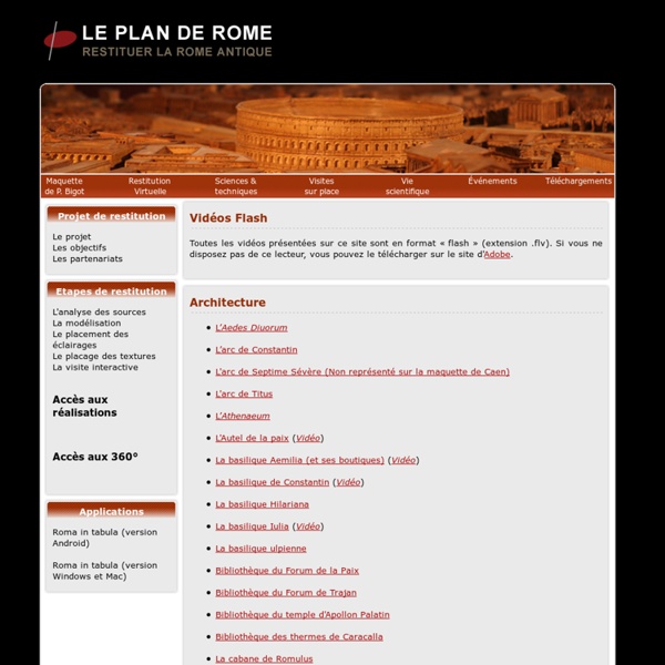 Reconstitution en image de synthèse de Rome- par l'université de Caen