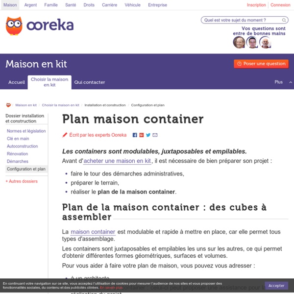 Plan maison container - Ooreka