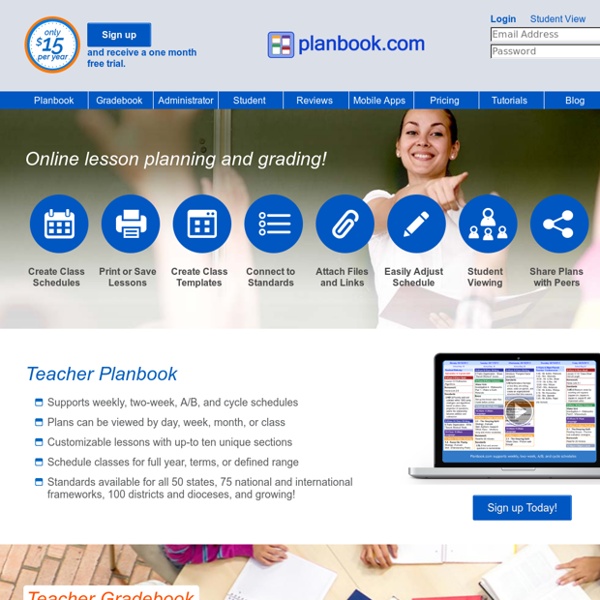 Planbook.com - Online Teacher Lesson Planning