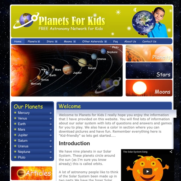 Planets For Kids - Solar System Facts and Astronomy