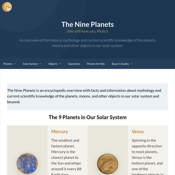 The Nine Planets of The Solar System