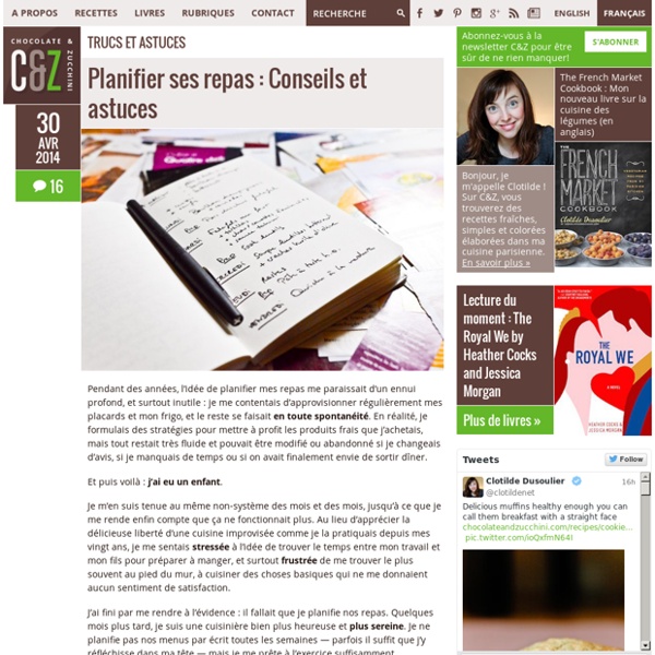 Planifier ses repas : Conseils et astuces