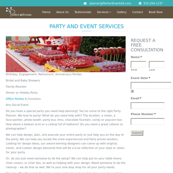 Anniversary Party Planner