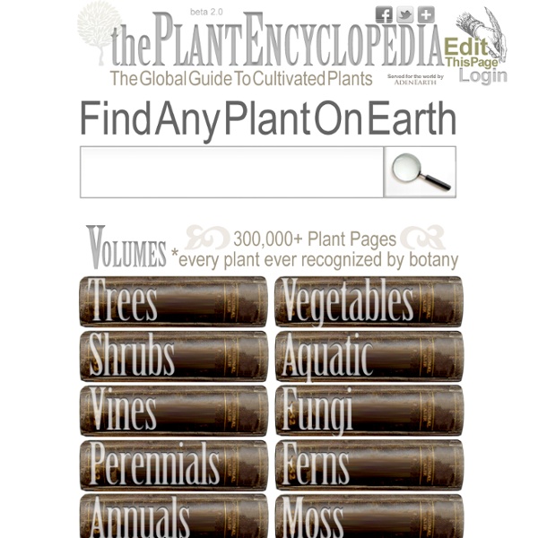 The Plant Encyclopedia - Main Page