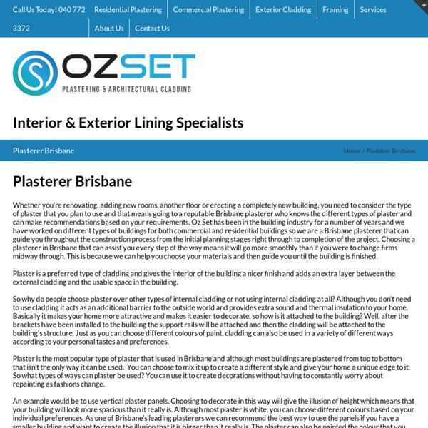 Ozset Australia - Plastering & Architechtural Cladding
