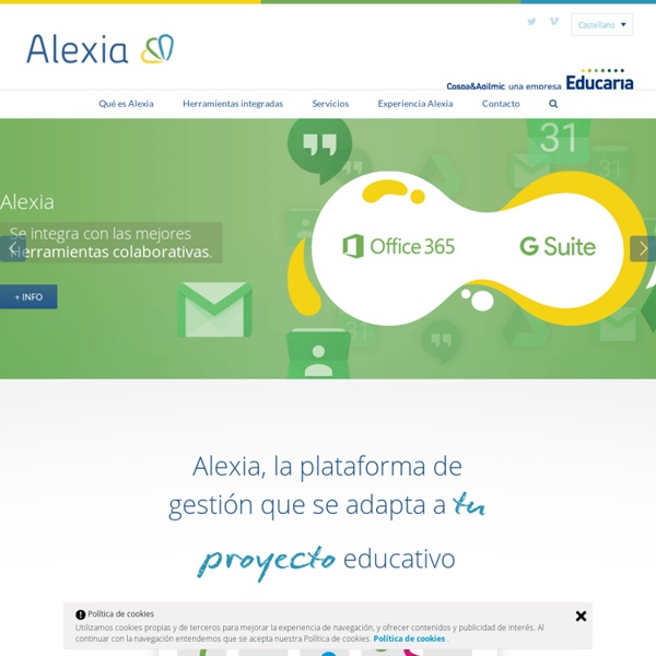 Alexia. Plataforma de gestión de centros educativos