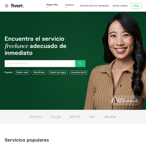 Fiverr. Mercado de servicios creativos y profesionales.