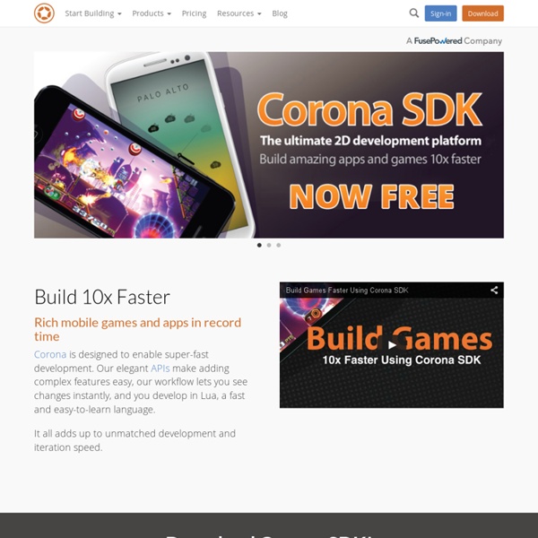 Cross-Platform Mobile App Development for iOS, Android - Corona Labs
