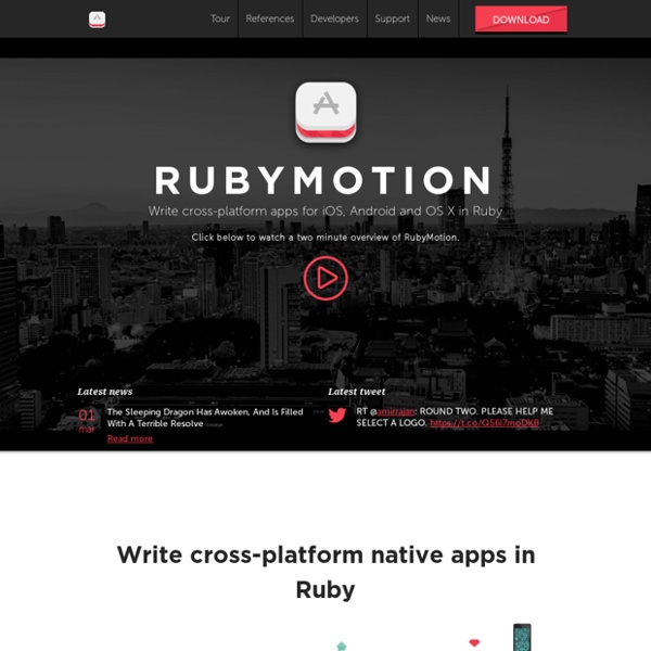 Write cross-platform native apps in Ruby