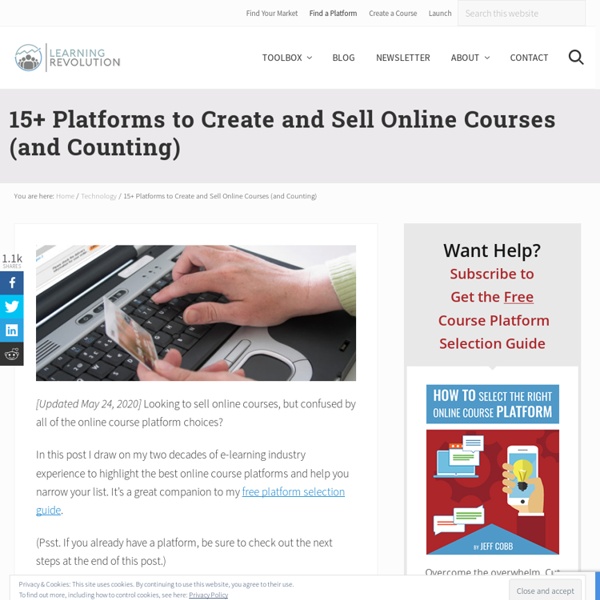 15+ Platforms to Create and Sell Online Courses in 2019