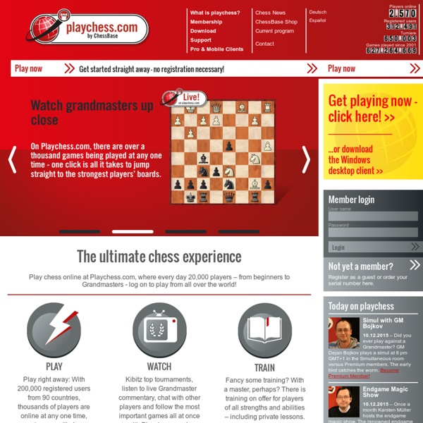 THE ULTIMATE CHESS EXPERIENCE. TRY IT OUT NOW!